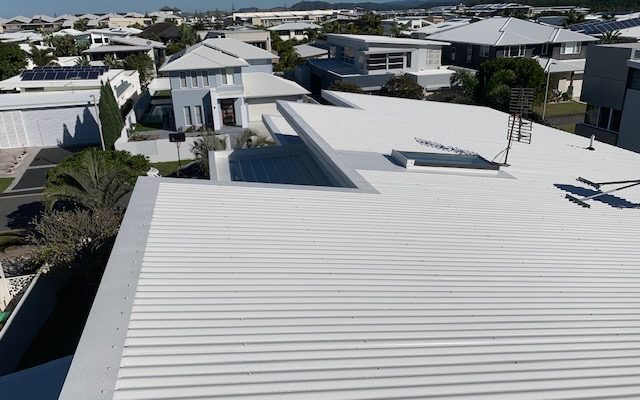 Metal roof and flashing detail